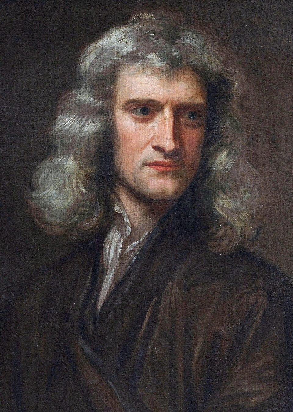 Isaac Newton, portrait by Sir Godfrey Kneller, 1689
